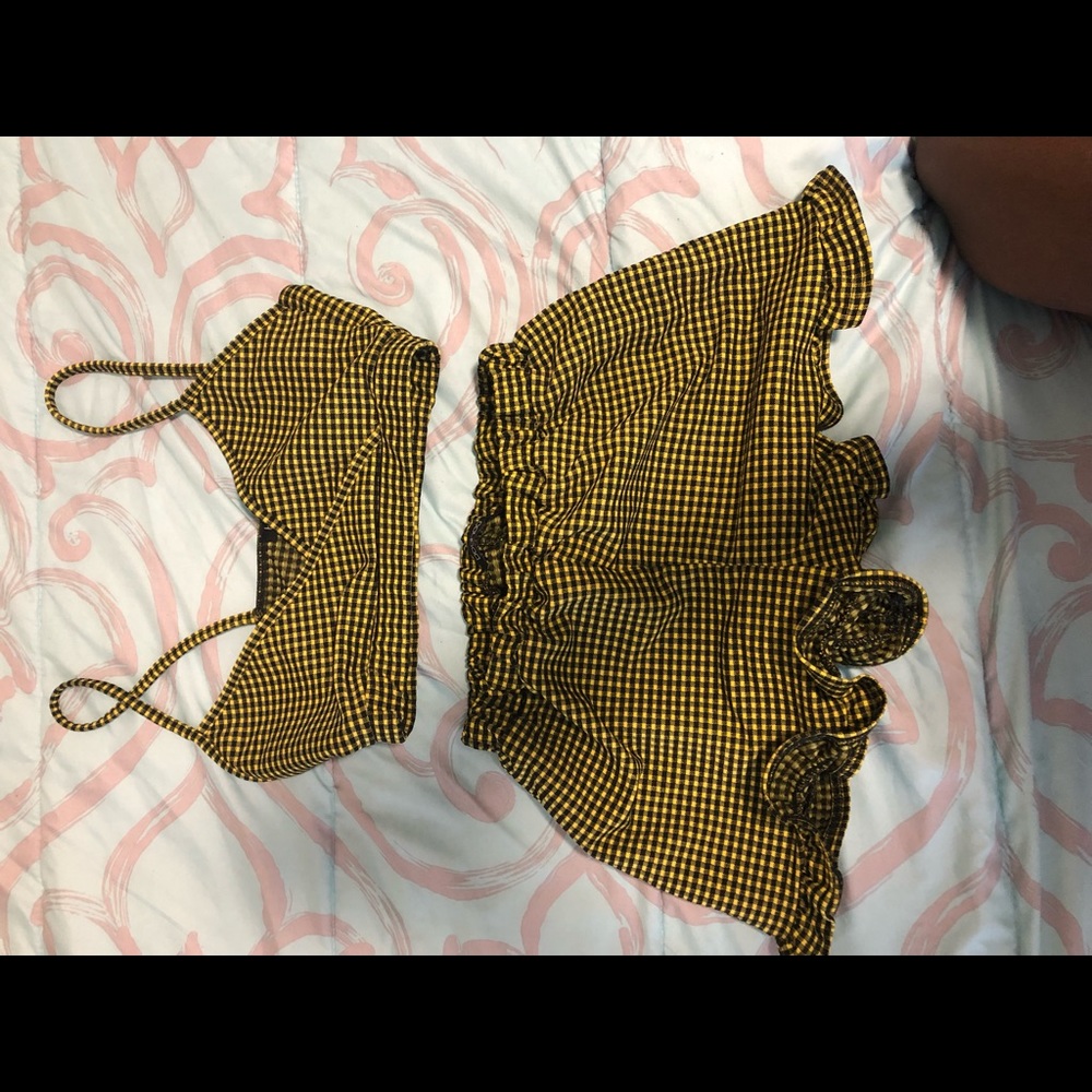 Two piece set. Bralette shorts